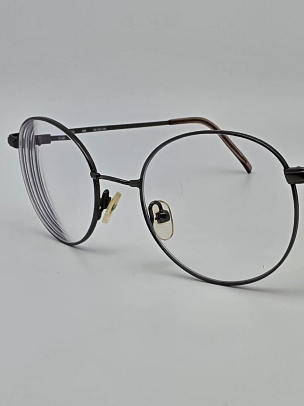 Technolite Flex TLF602 GM Gunmetal Round Eyeglasses Frame 48-19-140